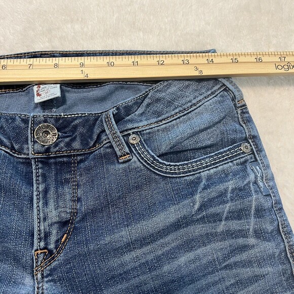 Silver Jeans Womens Aiko Bootcut Denim Jeans Low Rise Embroidered Sz W28/L31 - Picture 10 of 12